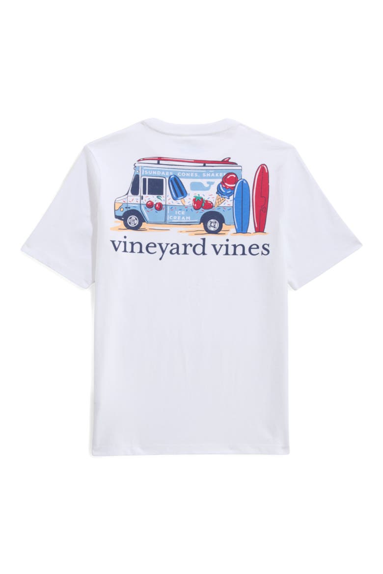 Kids' Ice Cream Truck Cotton Graphic Pocket T-Shirt, Alternate, color, WHITE CAP