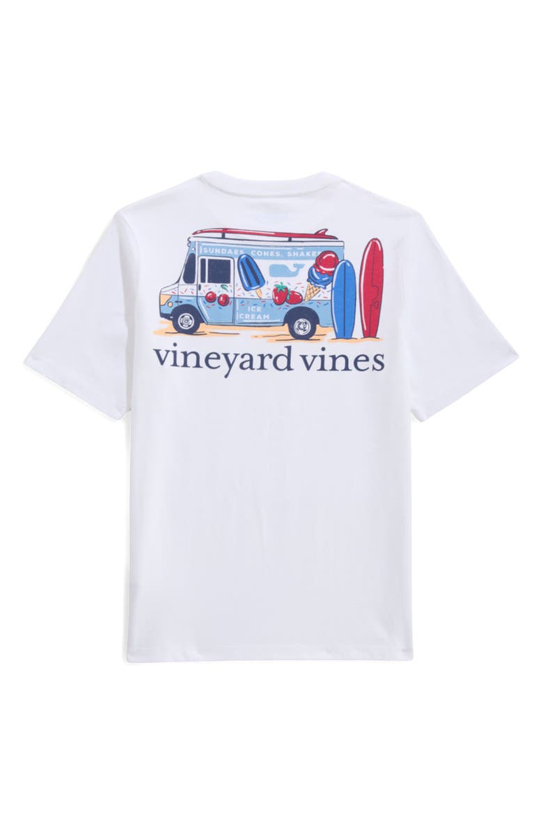 vineyard vines Kids' Ice Cream Truck Cotton Graphic Pocket T-Shirt, Alternate, color, 