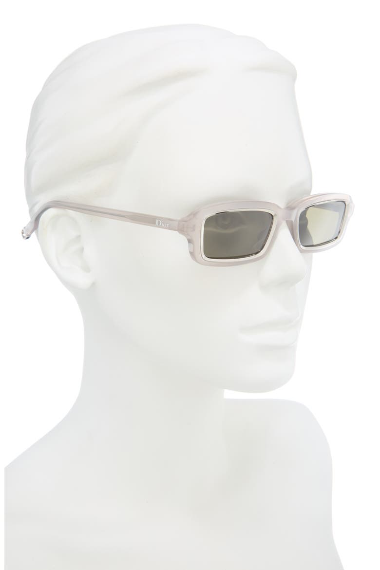 DiorSymbol S2I Rectangular Sunglasses, Alternate, color, GREY/ OTHER / GREEN