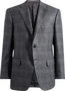 Canali Siena Regular Fit Plaid Wool Sport Coat