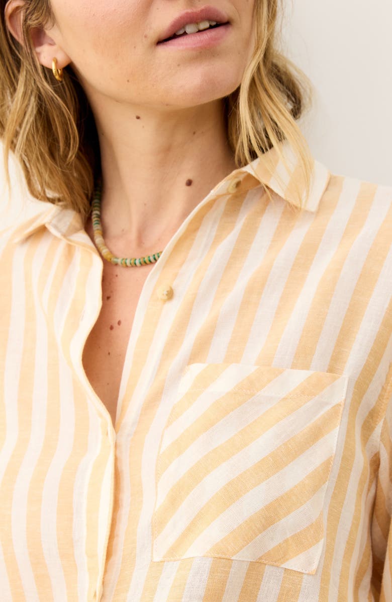 Marine Layer Jane Stripe Button-Up Shirt, Alternate, color, 