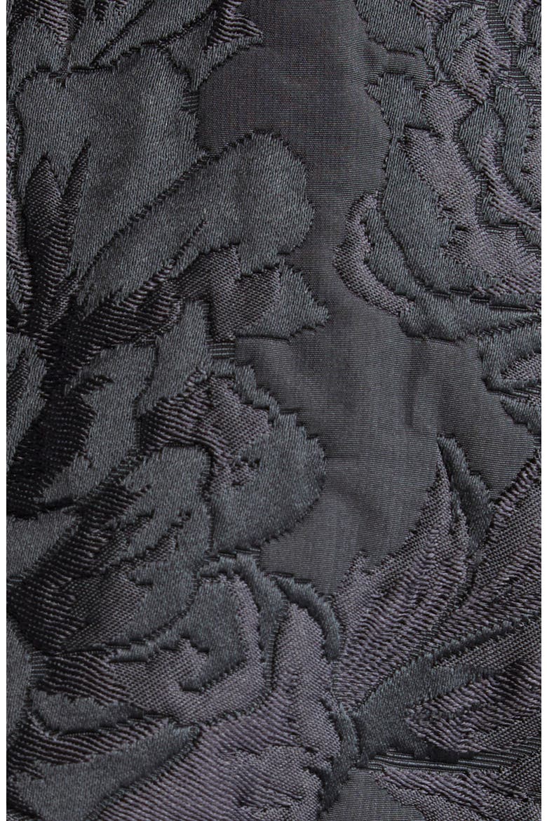 One-Button Floral Brocade Blazer, Alternate, color, N0000 NERO