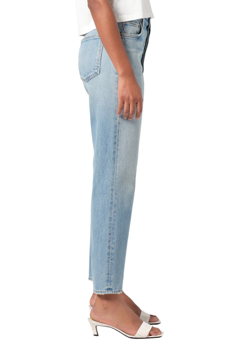AGOLDE '90s Pinch Waist High Waist Crop Straight Leg Jeans, Alternate, color, Ripple