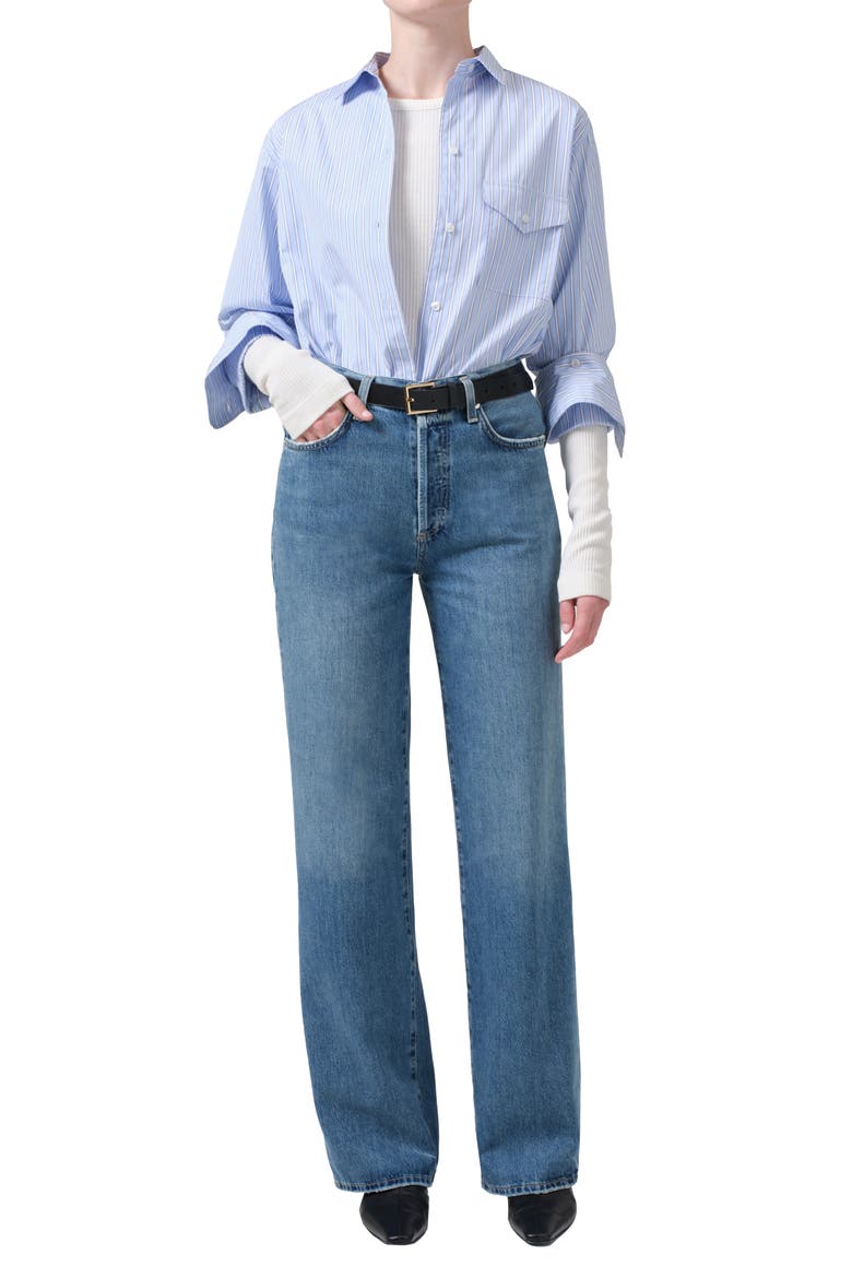 Annina Organic Cotton Straight Leg Jeans, Alternate, color, STARSIGN