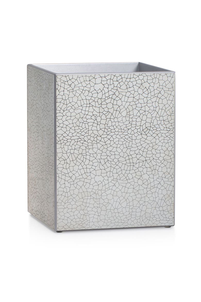 Mirabella Silver Waste Basket, Main, color, SILVER