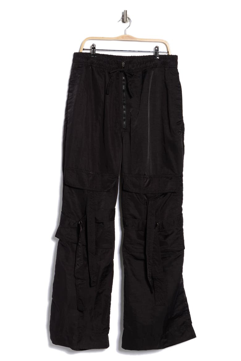 Ultra Baggy Strap Cargo Pants, Alternate, color, BLACK