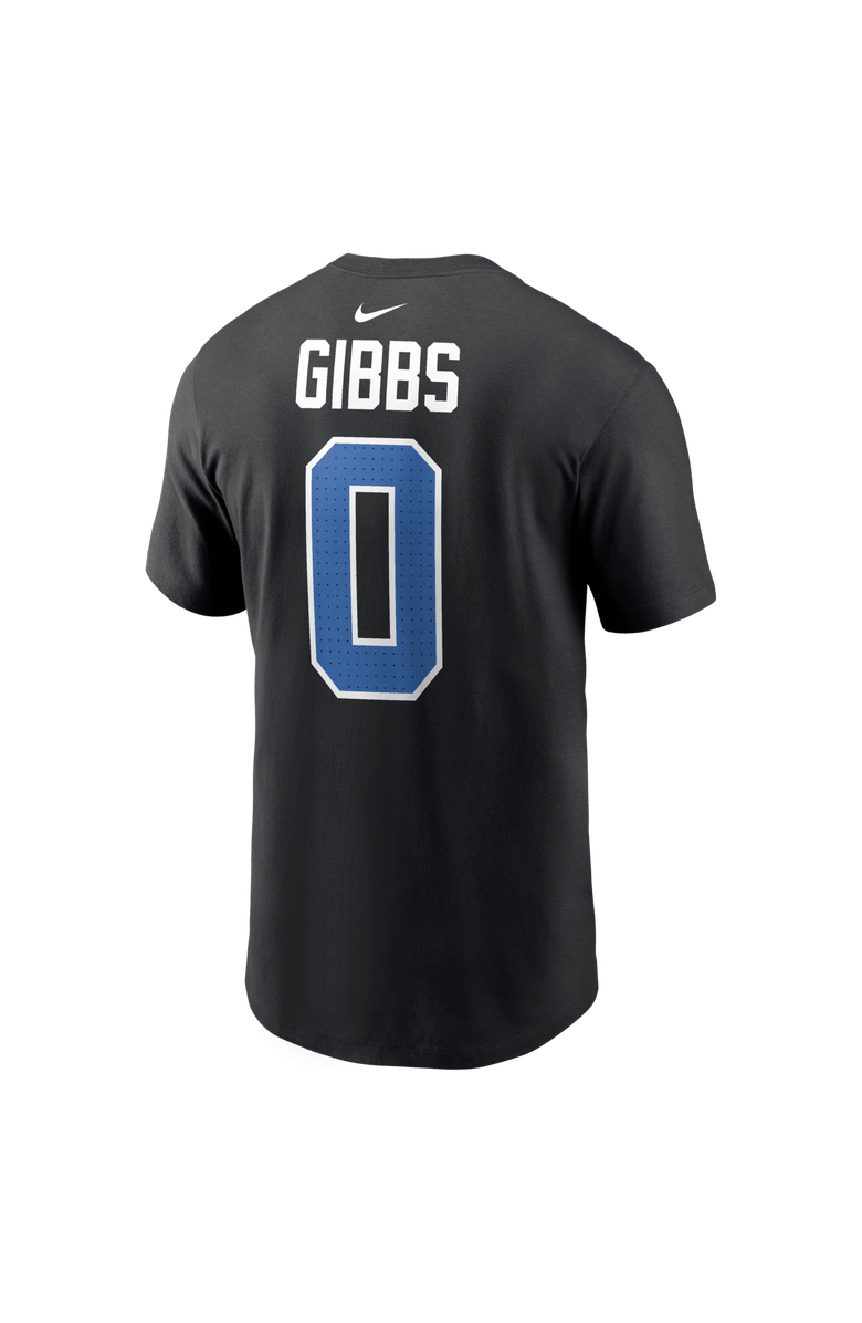 Nike Men's Nike Jahmyr Gibbs Black Detroit Lions Carbon Name & Number T-Shirt, Alternate, color, Black
