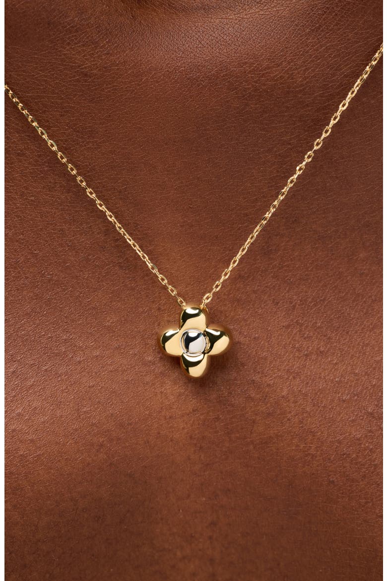 Liora Mini Pendant Necklace, Alternate, color, GOLD / SILVER
