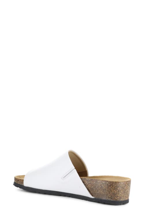 Bos. & Co. Lux Slide Sandal In White
