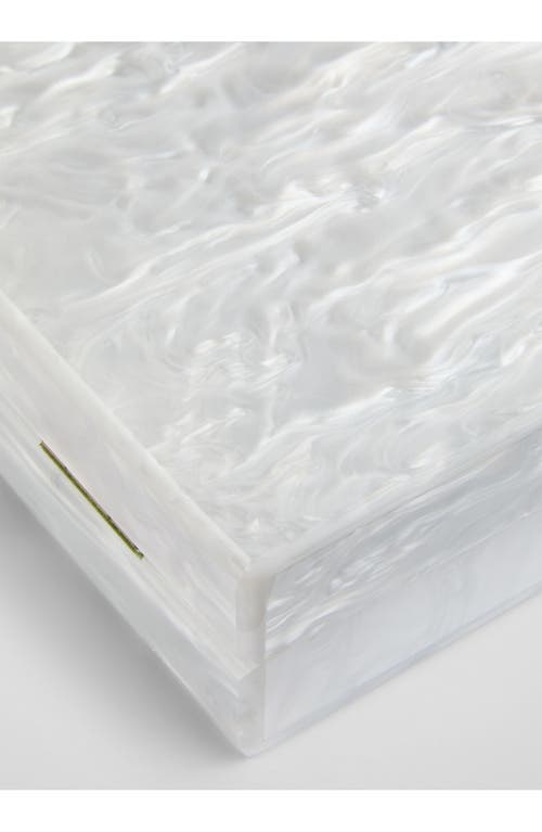 Lk Bennett Maeve Box Clutch In Ecru