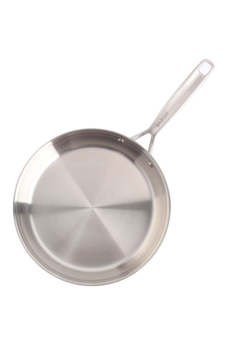 10 Inch Tri Ply Stainless Steel Frying Pan, Alternate, color, Stainless Steel