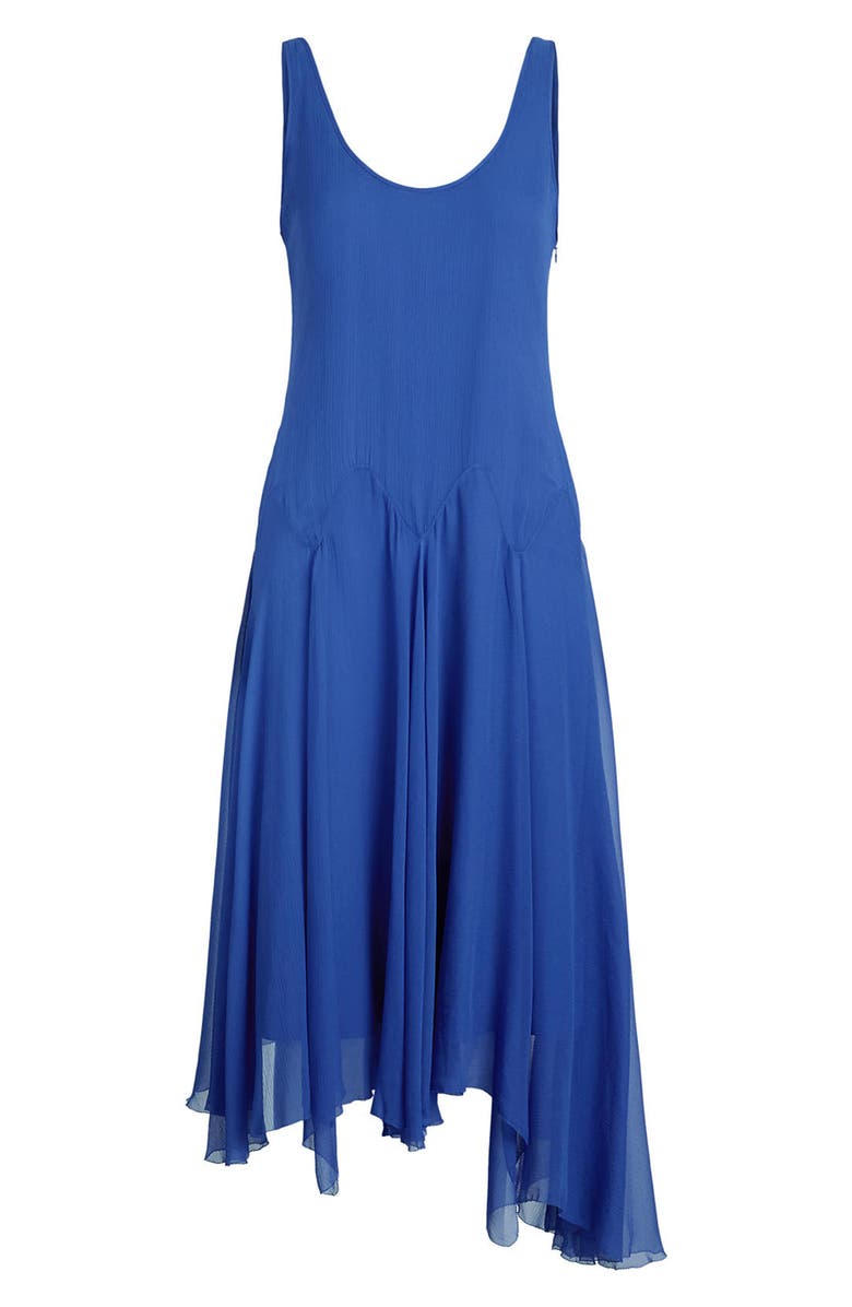 Ralph Lauren Crinkled Georgette Silk Dress, Alternate, color,