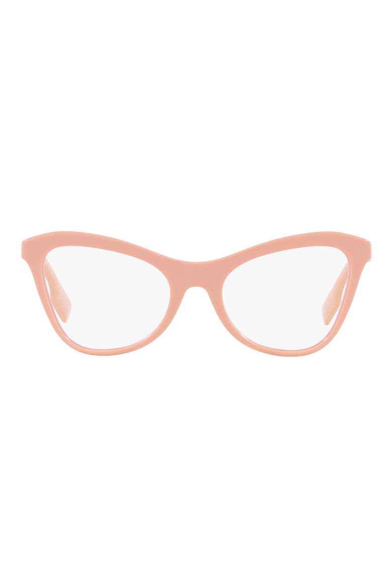 Angelica 54mm Cat Eye Optical Glasses, Main, color, PINK