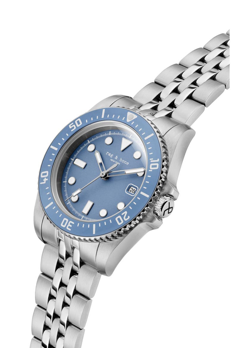 Rowan Bracelet Watch, 38mm, Alternate, color, SILVER