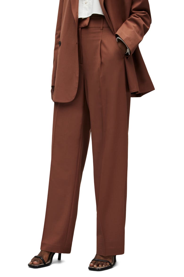 Corin Miro Pleat Trousers, Main, color, PINK