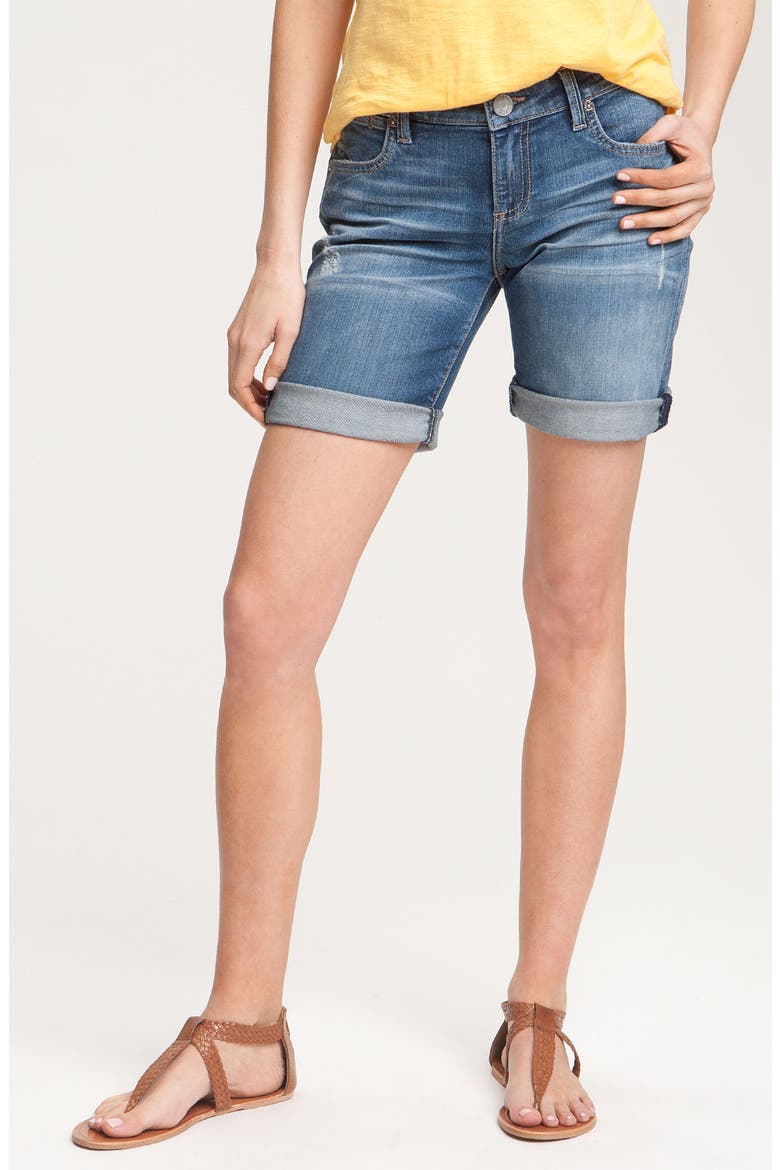 'Catherine' Denim Boyfriend Shorts, Alternate, color, INDULGENT