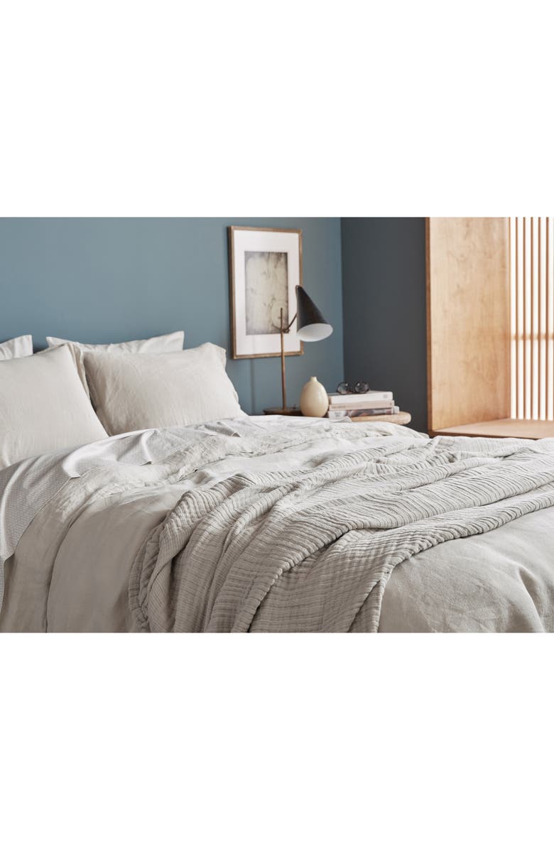 Parachute Cloud Cotton & Linen Gauze Bed Blanket, Alternate, color, Natural