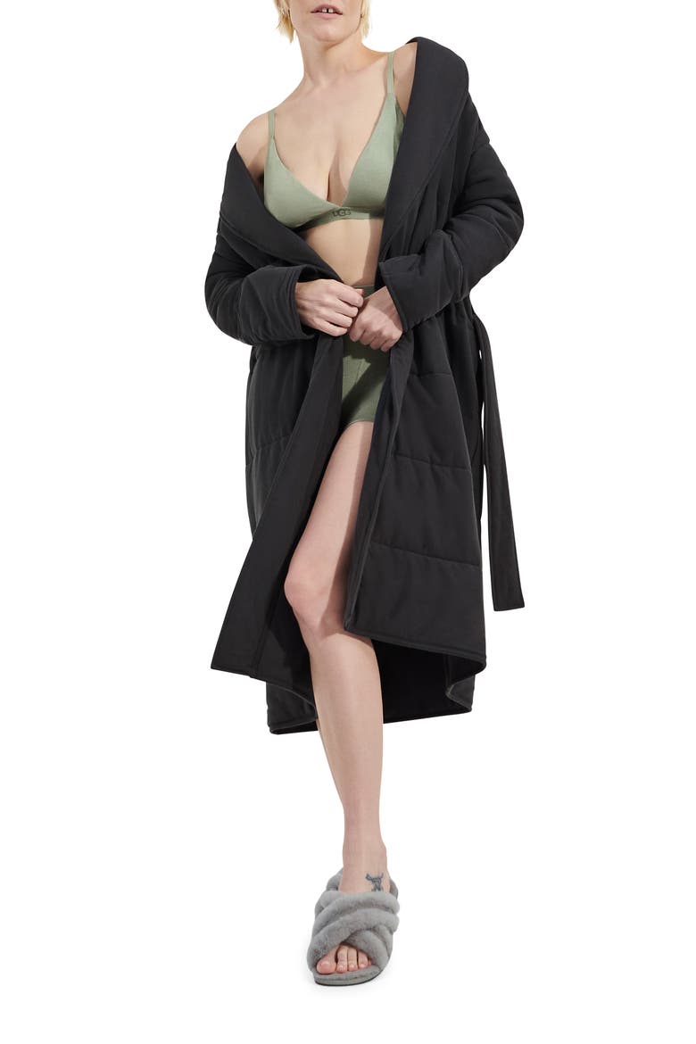 Quade Quilted Cotton Robe, Main, color, INK