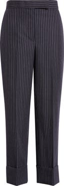 Thom Browne Fit 1 Pinstripe Backstrap Virgin Wool Blend Pants
