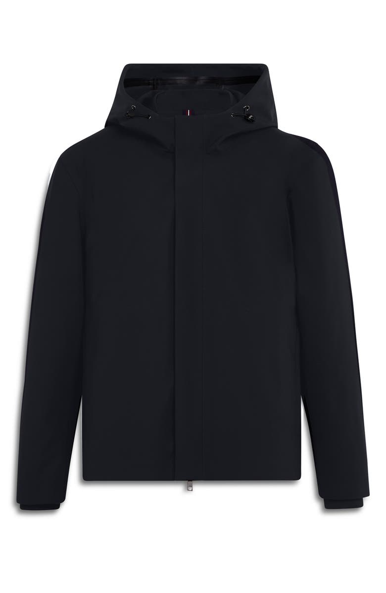 Bugatchi Full Zip Hooded Bomber Jacket, Alternate, color, 