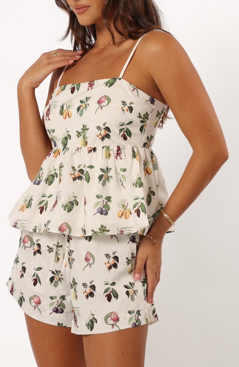 Botanique Cotton Peplum Top