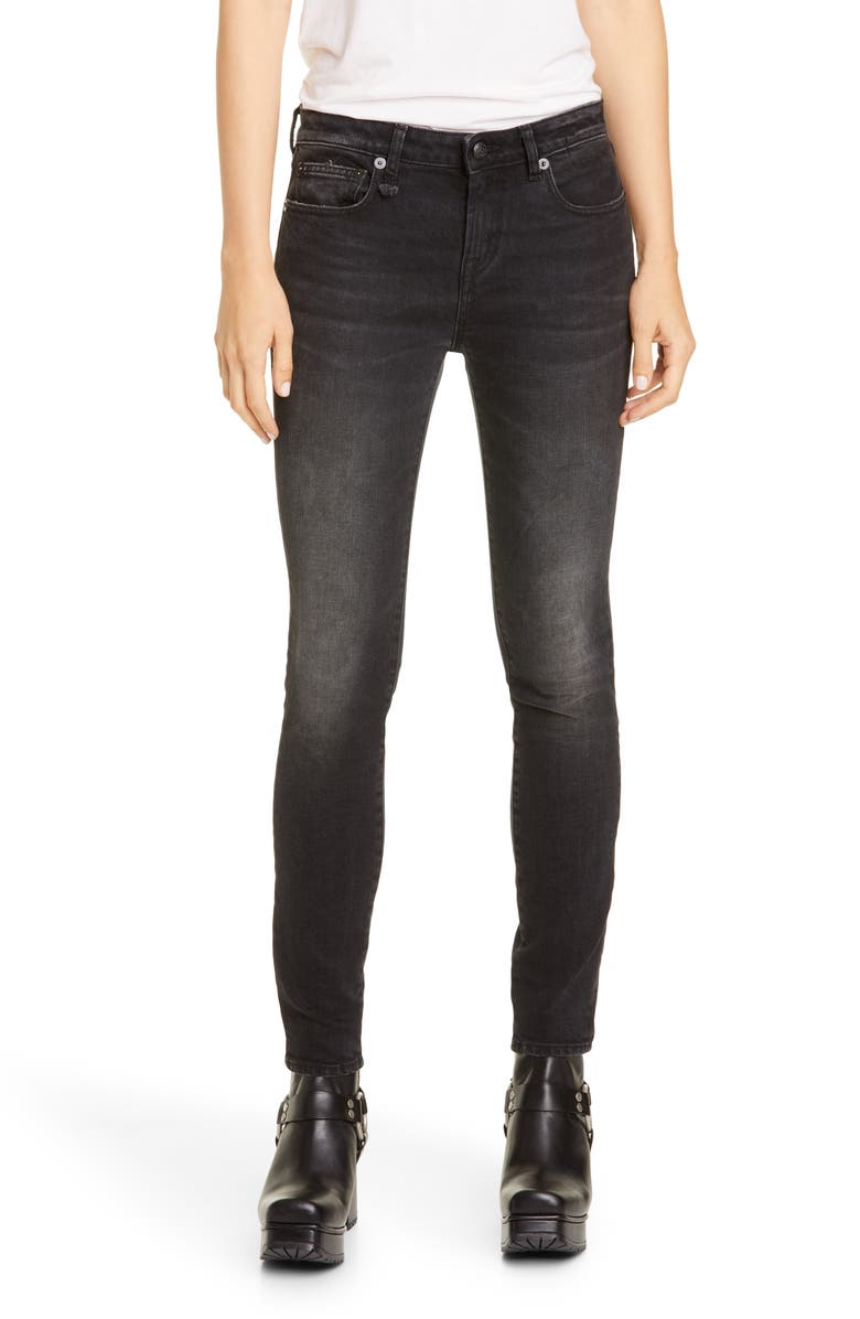 R13 Allison Skinny Jeans, Main, color, 