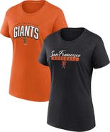 FANATICS Women's Fanatics Branded Black/Orange San Francisco Giants Fan T-Shirt Combo Set