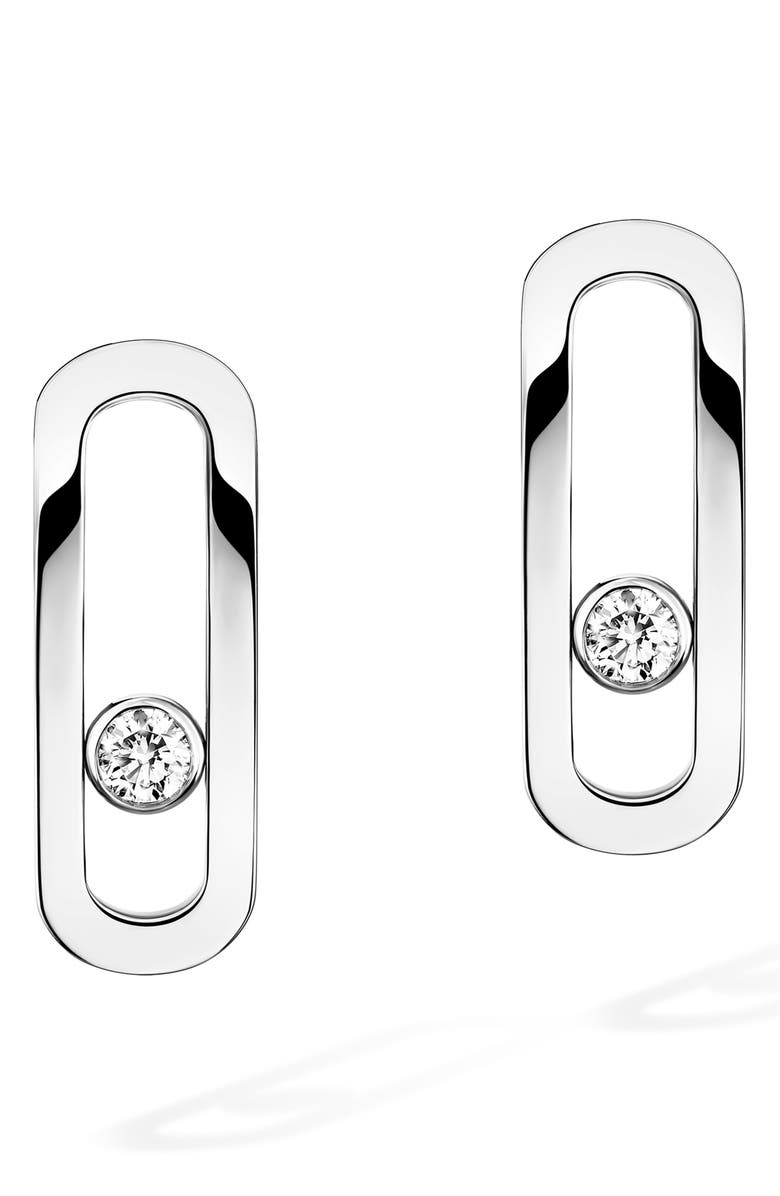 Messika Move Uno Floating Diamond Stud Earrings, Alternate, color,