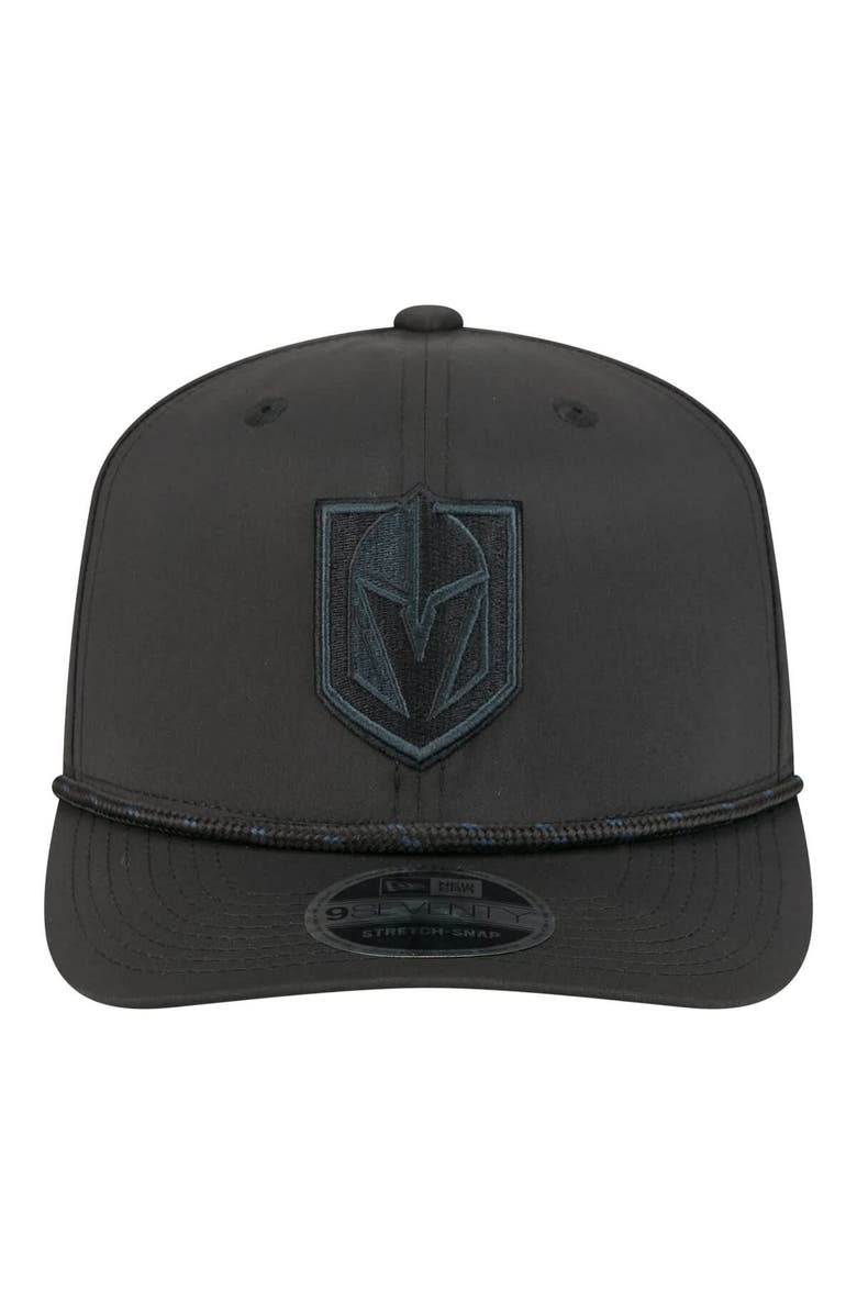 New Era Men's New Era  Black Vegas Golden Knights Sport Vented 9SEVENTY Rope Adjustable Hat, Alternate, color, Black