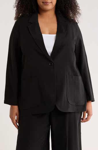 MAX STUDIO Oversize Brushed Twill Blazer