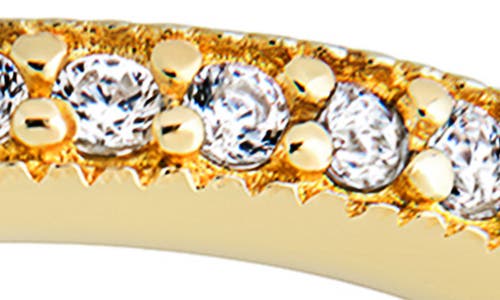 Sterling Forever Thin Cubic Zirconia Band Ring In Gold