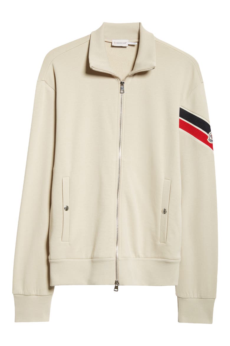 Logo Armband Cotton & Nylon Jacket, Alternate, color, NATURAL