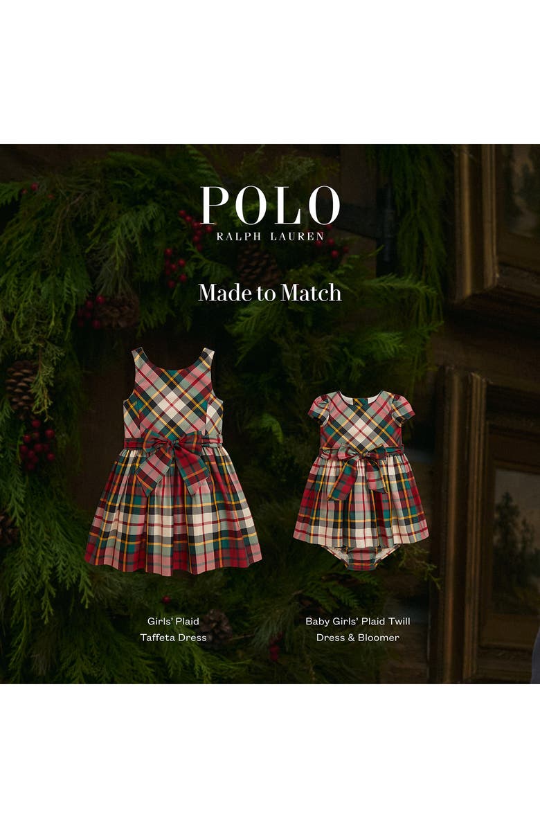 Polo Ralph Lauren Kids' Plaid Taffeta Fit & Flare Party Dress, Alternate, color,