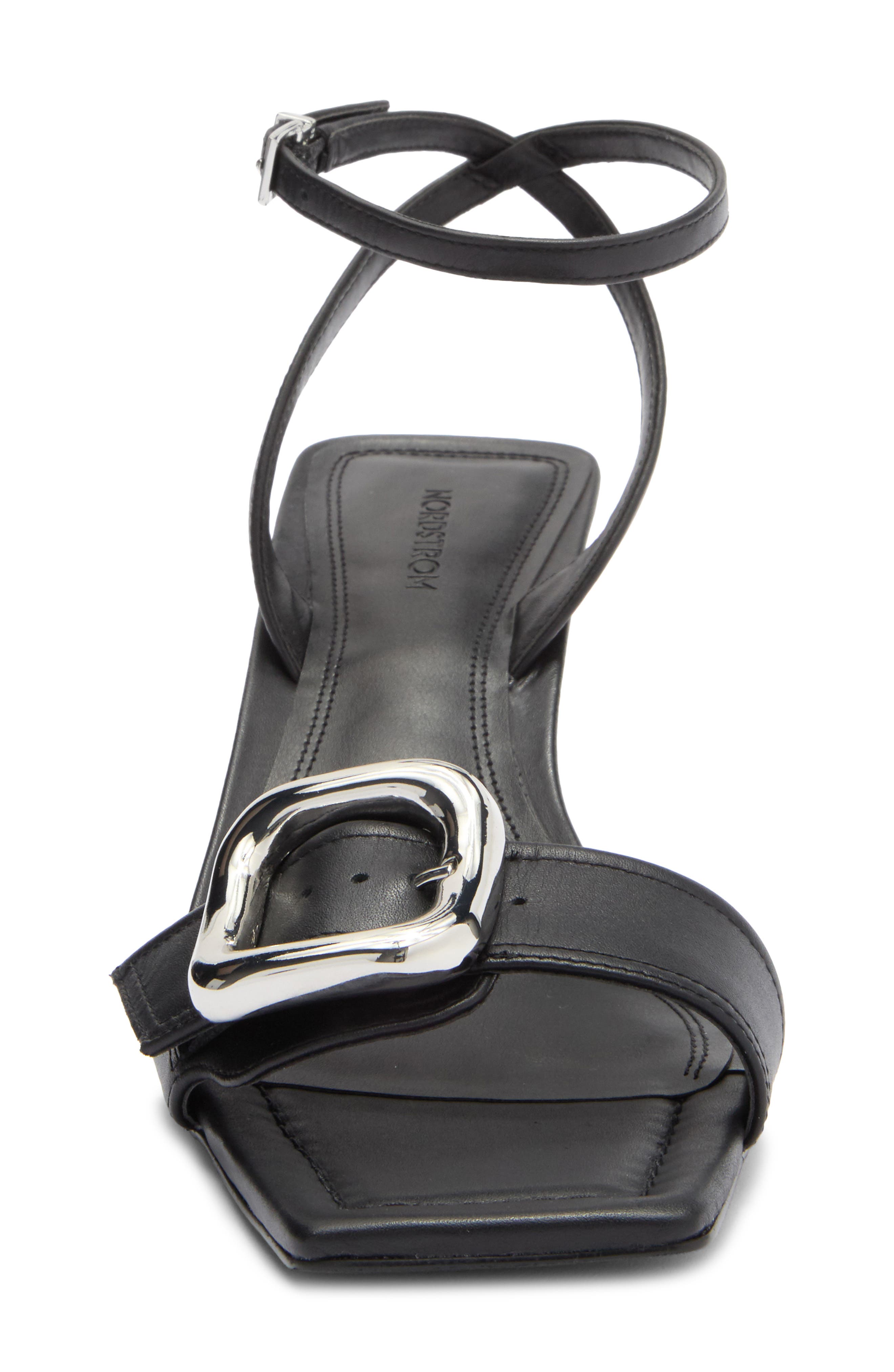 Nordstrom Simone Ankle Strap Sandal, Alternate, color, Black