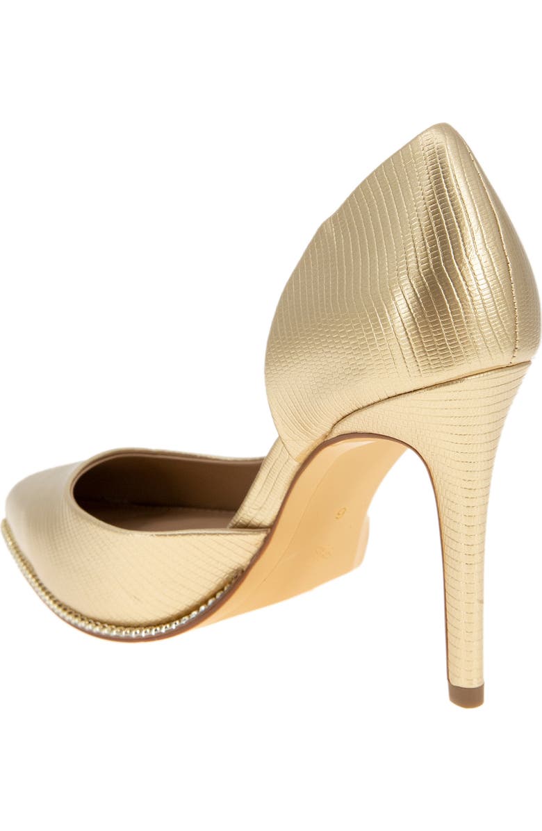 BCBGeneration Harnoy Half d'Orsay Pointed Toe Pump, Alternate, color, Platino