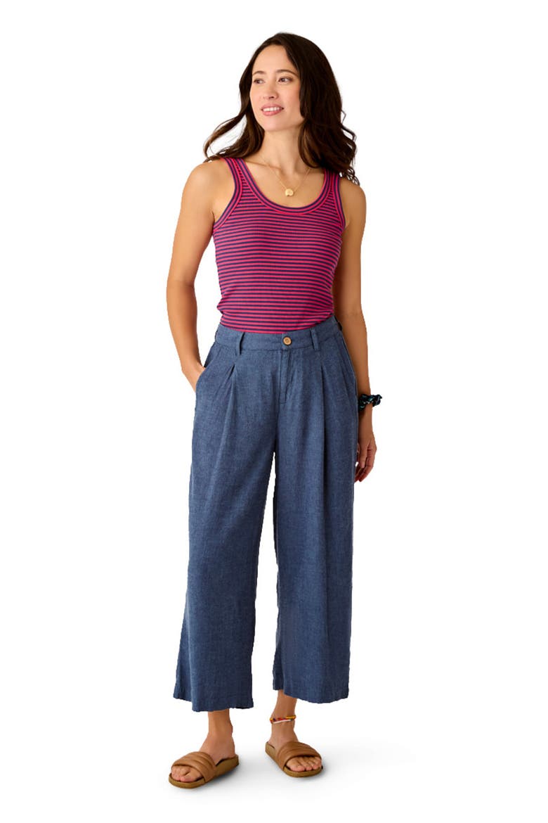 Suki Linen Pant, Main, color, Captain Chambray