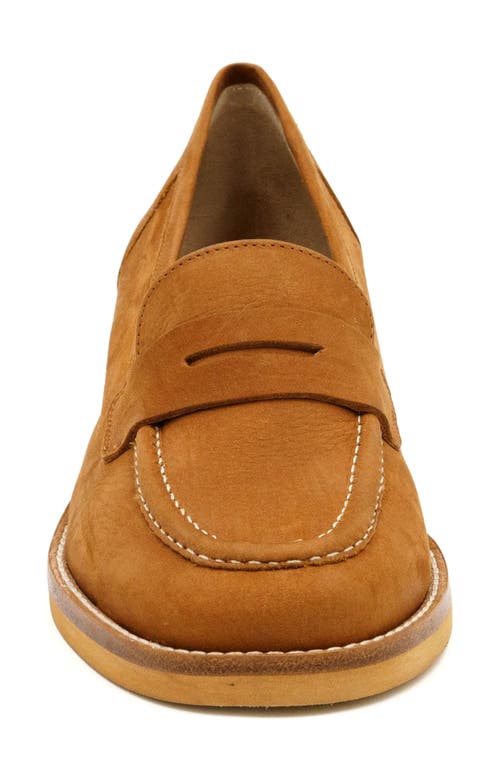 Amalfi By Rangoni Abele Penny Loafer In Cognac Long Beach
