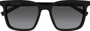 Saint Laurent 54mm Square Sunglasses