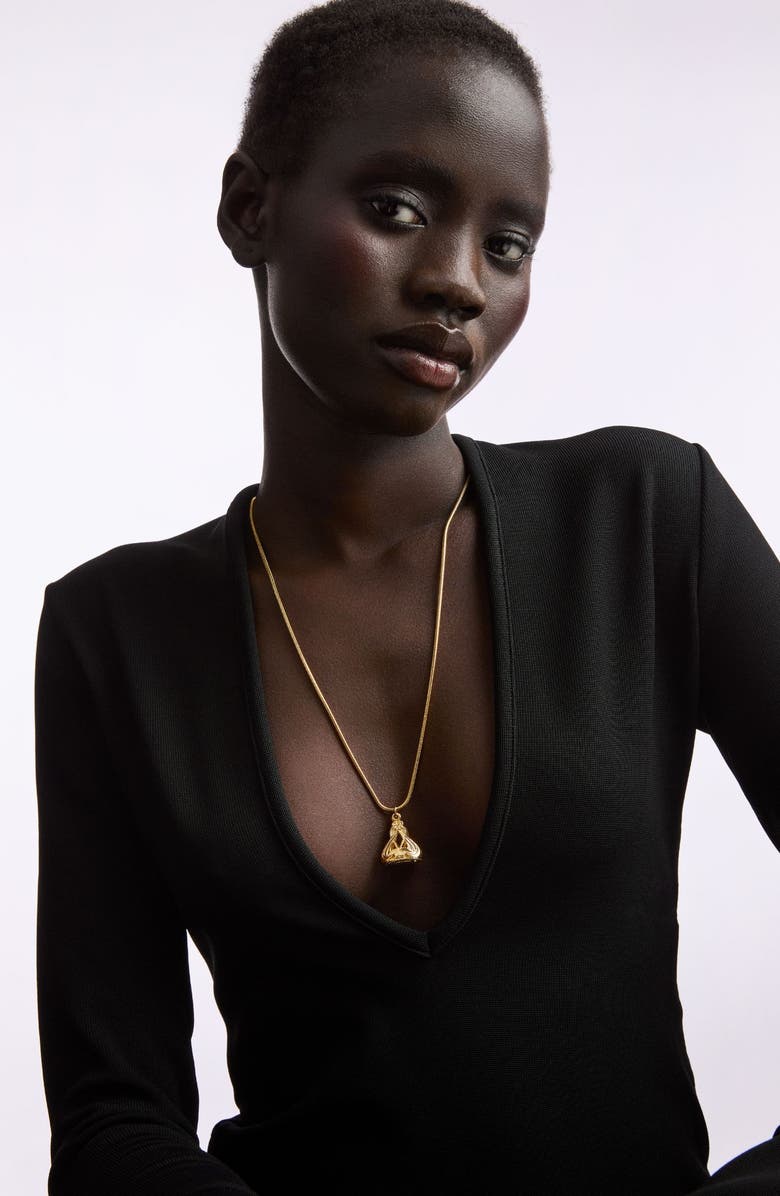 Susan Caplan 1990s Vintage Victorian Revival Fob Necklace, Alternate, color, Victorian Revival