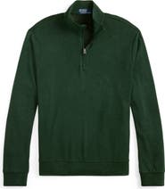 Polo Ralph Lauren Textured Double Knit Quarter Zip Pullover