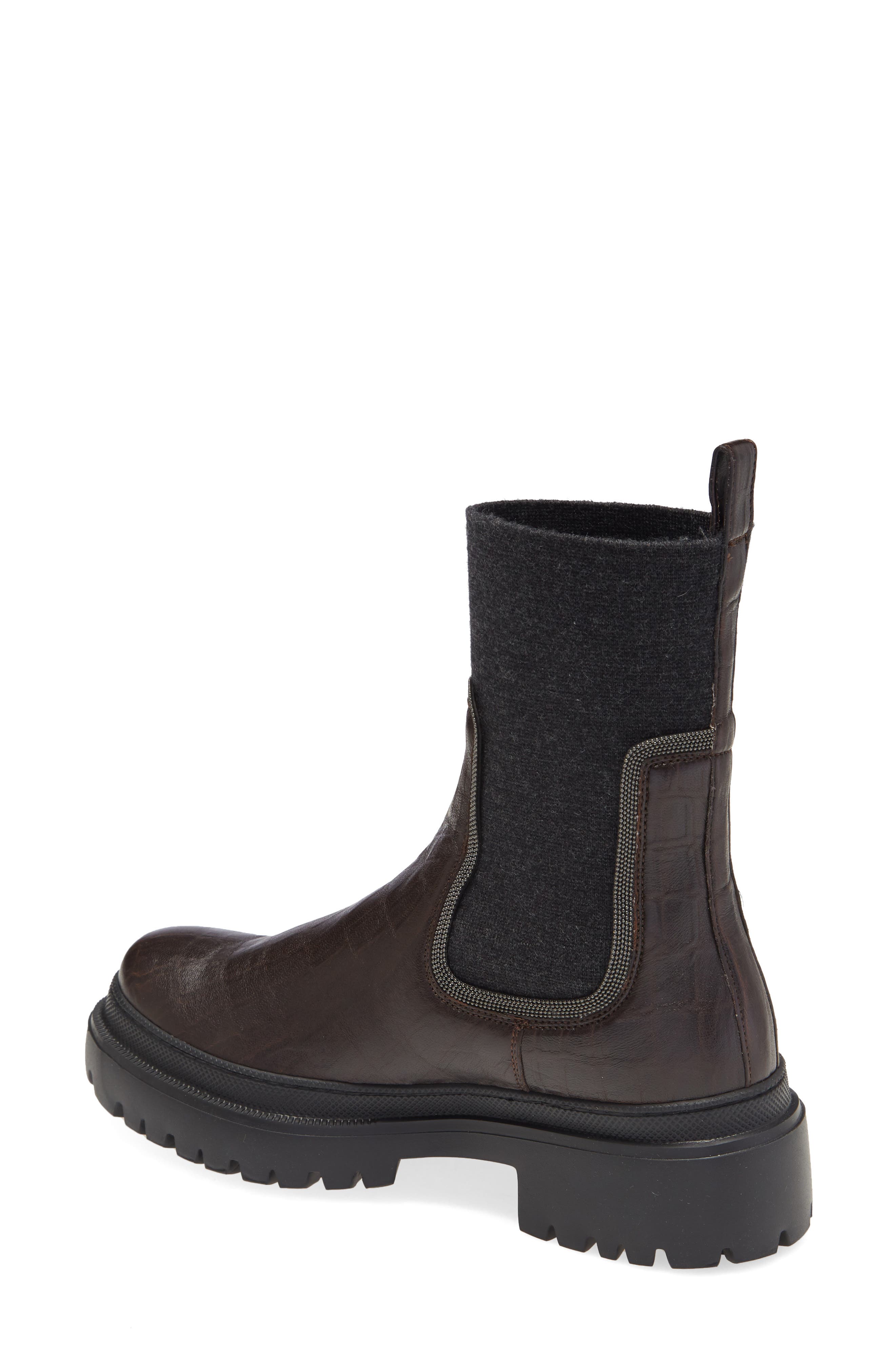 Monili Platform Chelsea Boot, Alternate, color, ESPRESSO
