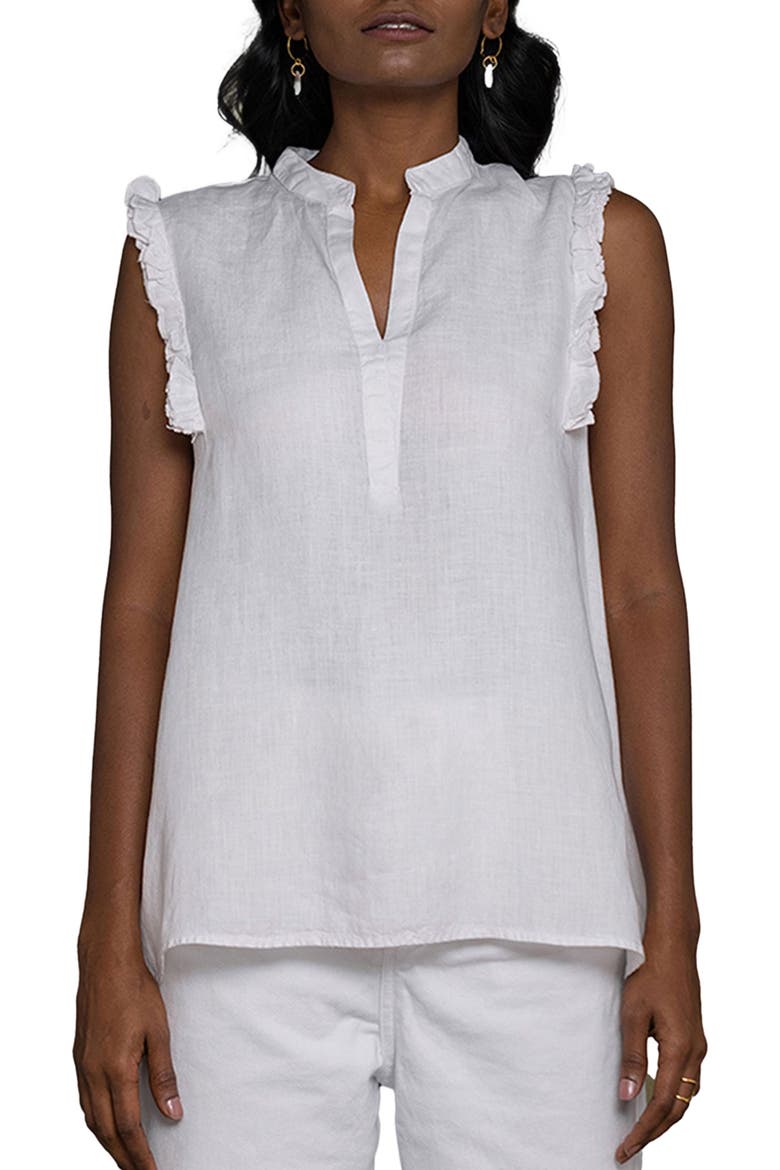 Wind In My Hair V-Neck Shirt, Main, color, White