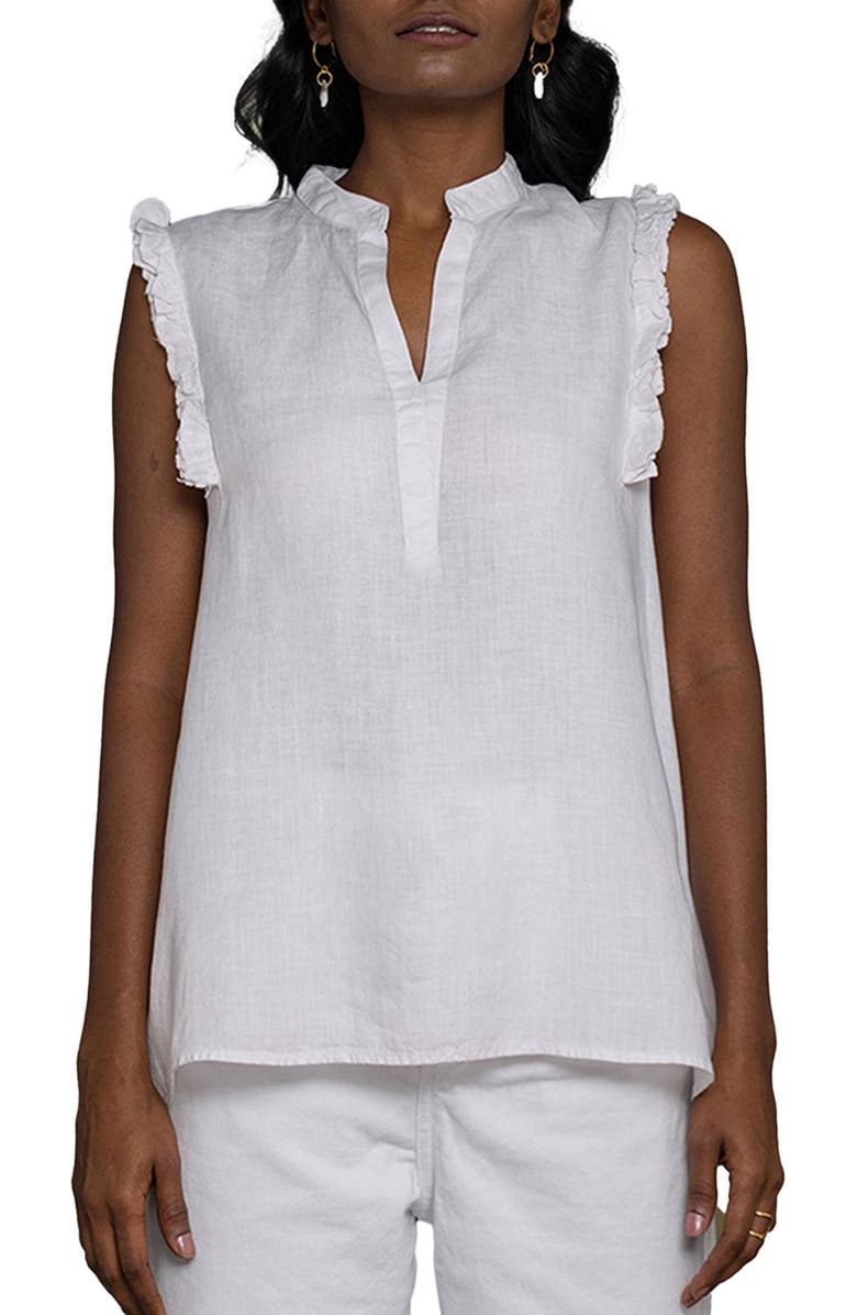Reistor Women's Wind In My Hair V-Neck Shirt White Large, Main, color, White