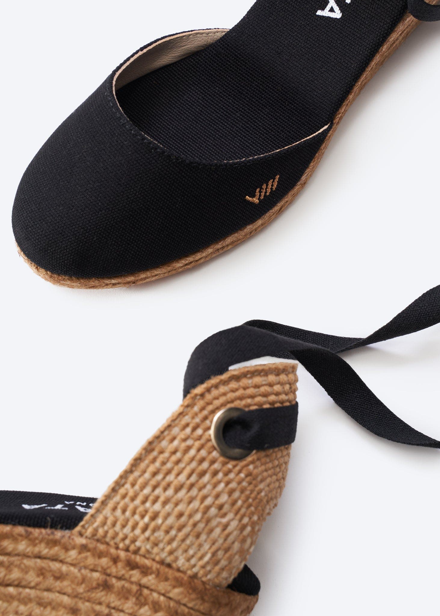 VISCATA Sagaro Canvas Espadrille Wedges, Alternate, color, Black