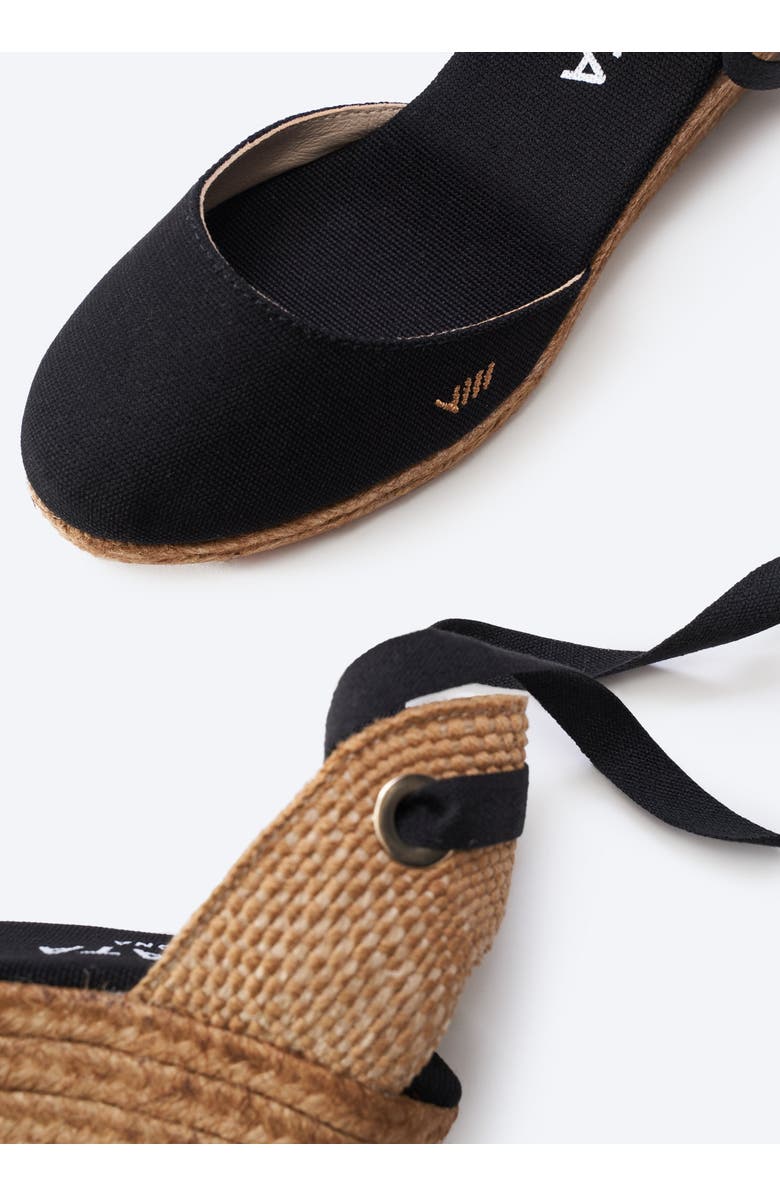 VISCATA Sagaro Canvas Espadrille Wedges, Alternate, color, Black