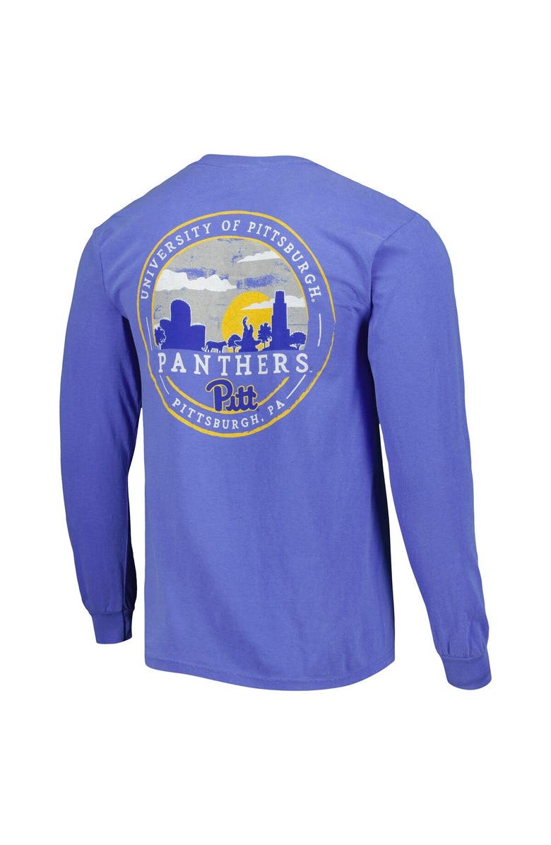 IMAGE ONE Men's Royal Pitt Panthers Circle Campus Scene Long Sleeve T-Shirt, Alternate, color, Royal