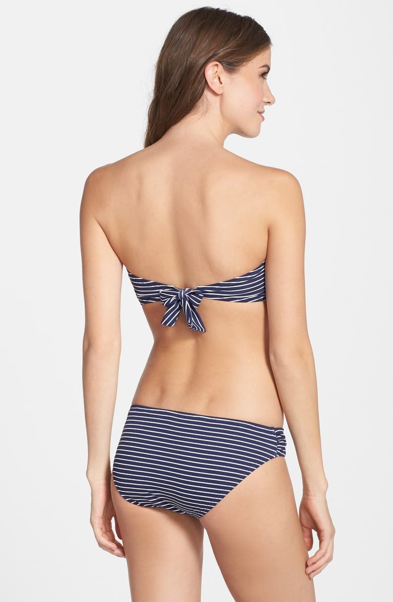 Tommy Bahama Twist Stripe Bandeau Bikini Top, Alternate, color, 