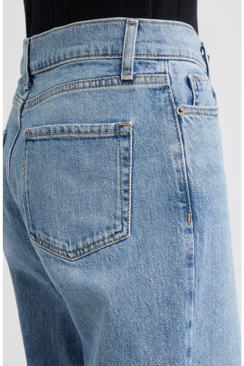 High Waist Straight Leg Jeans, Alternate, color, AURORA WASH