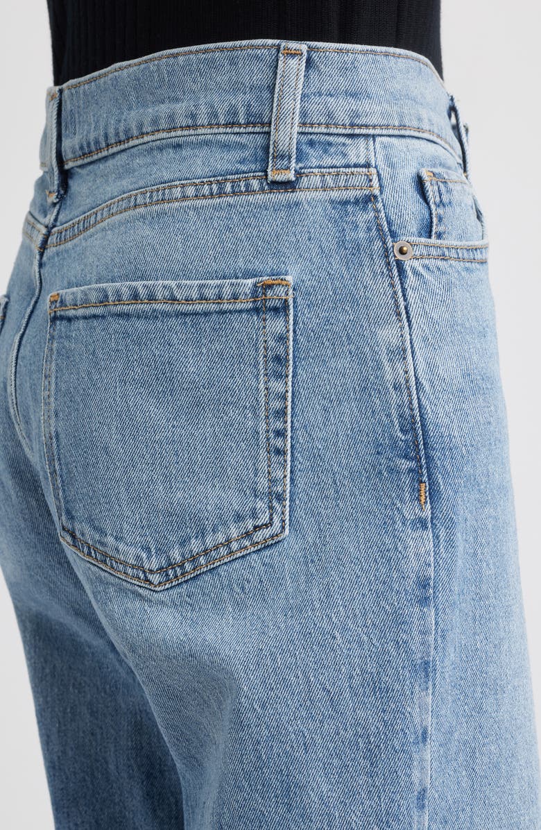 Nordstrom High Waist Straight Leg Jeans, Alternate, color, Aurora Wash