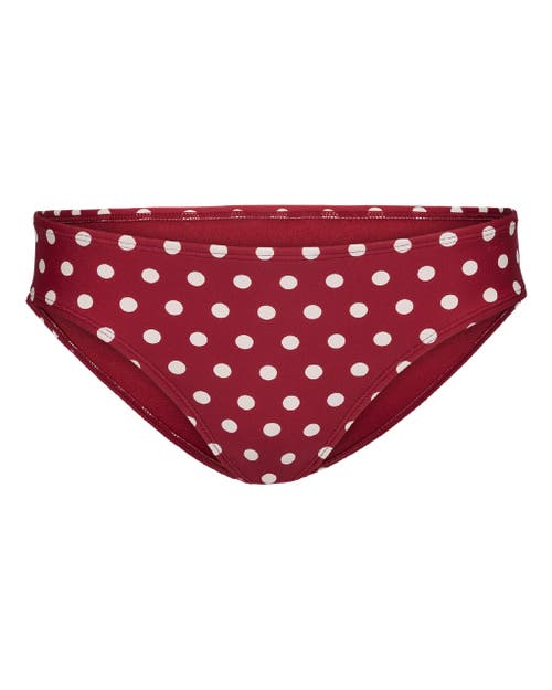 Adore Me Shelby Swimwear Bikini Panty In Dot Red